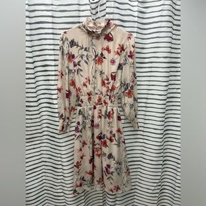 Floral high neck dress (size 6)